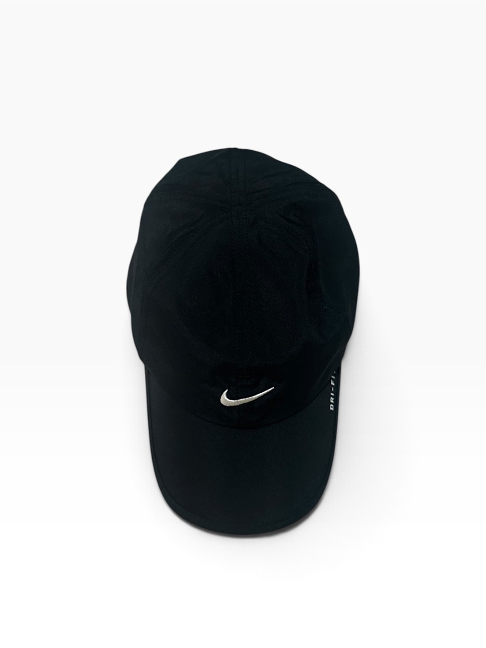 Nike Dri-FIT Featherlight Running Hat Black Adjustable Mesh Performance Cap